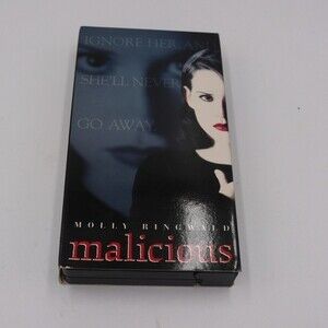 Malicious Vintage VHS Horror Tape Untested but Appears Working Cult Classic